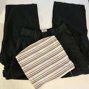 American Eagle Cropped Tube Top Women's Medium Striped Stretch Hippie Boho Rave